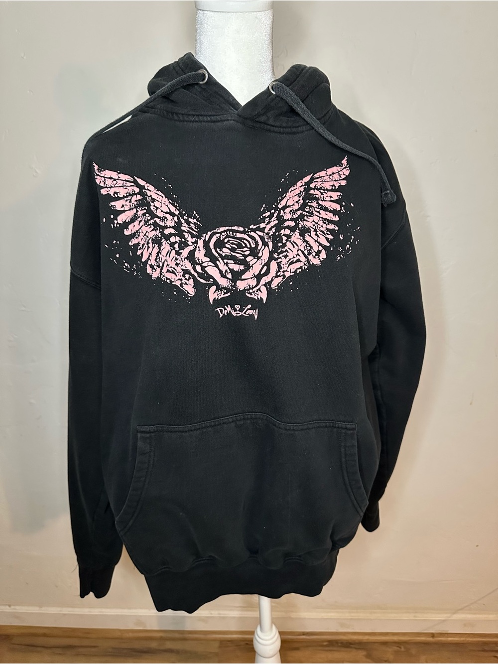 Angel Wing Women’s Black Hoodie